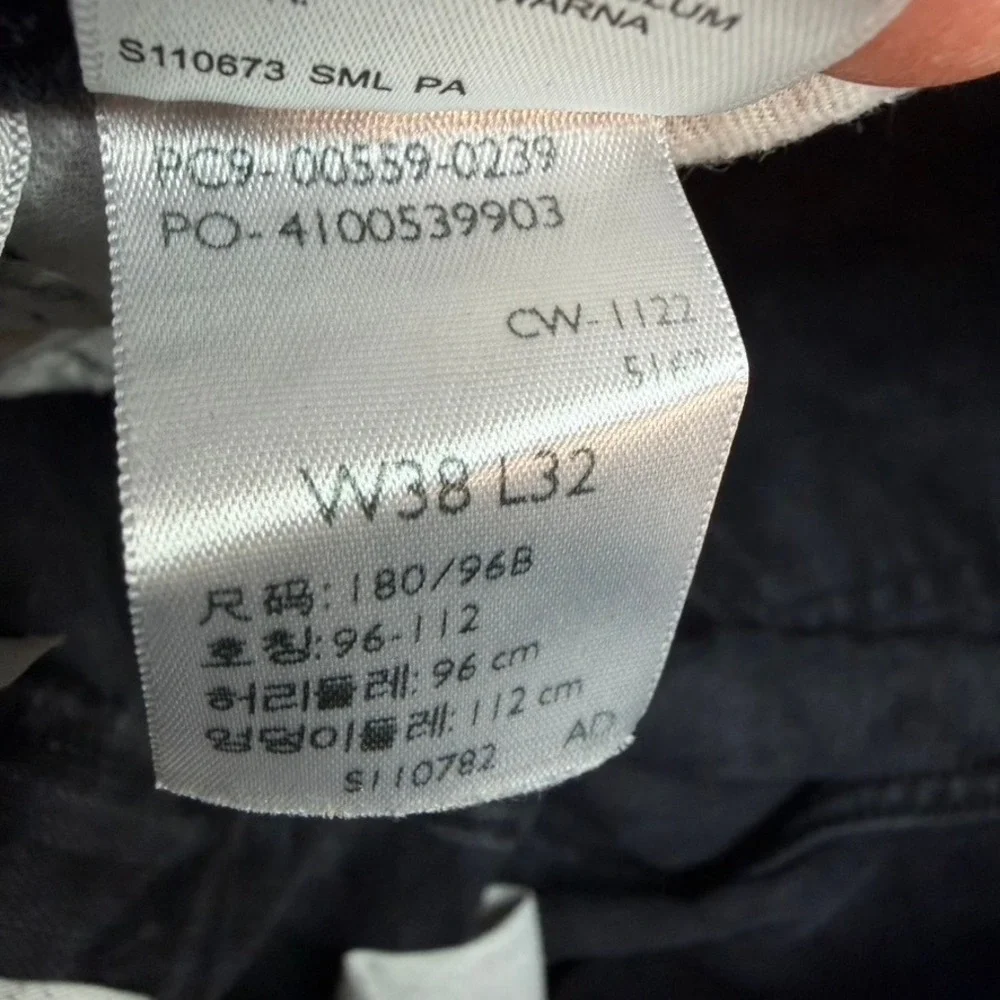 Levi's 559 Mens Relaxed Straight Black Denim Jeans 38x30 Solid Casual Classic